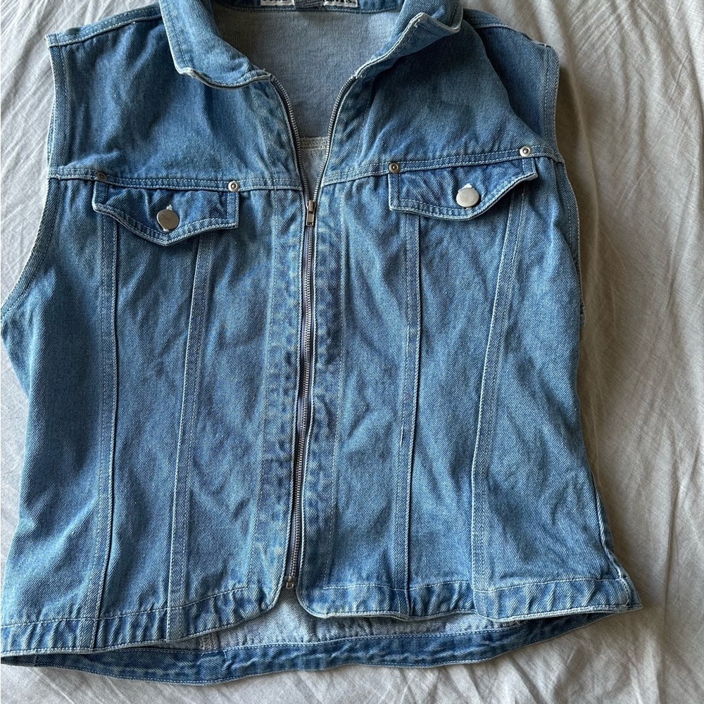 Vintage Element Light Blue Denim Vest